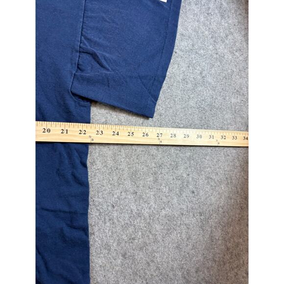 VINTAGE 90s NCAA Notre Dame Fighting Irish Shirt Mens XL Blue Sports Collegiate - Picture 2 of 6